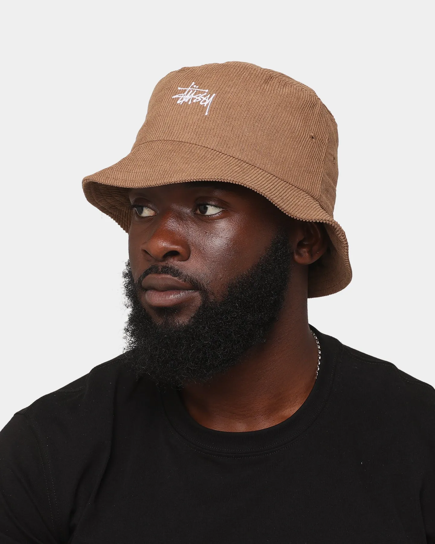 Stussy Graffiti Cord Bucket Hat New Chocolate