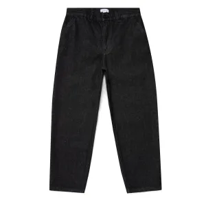 Sunspel Womens Denim Tapered Trouser Black Denim Wash