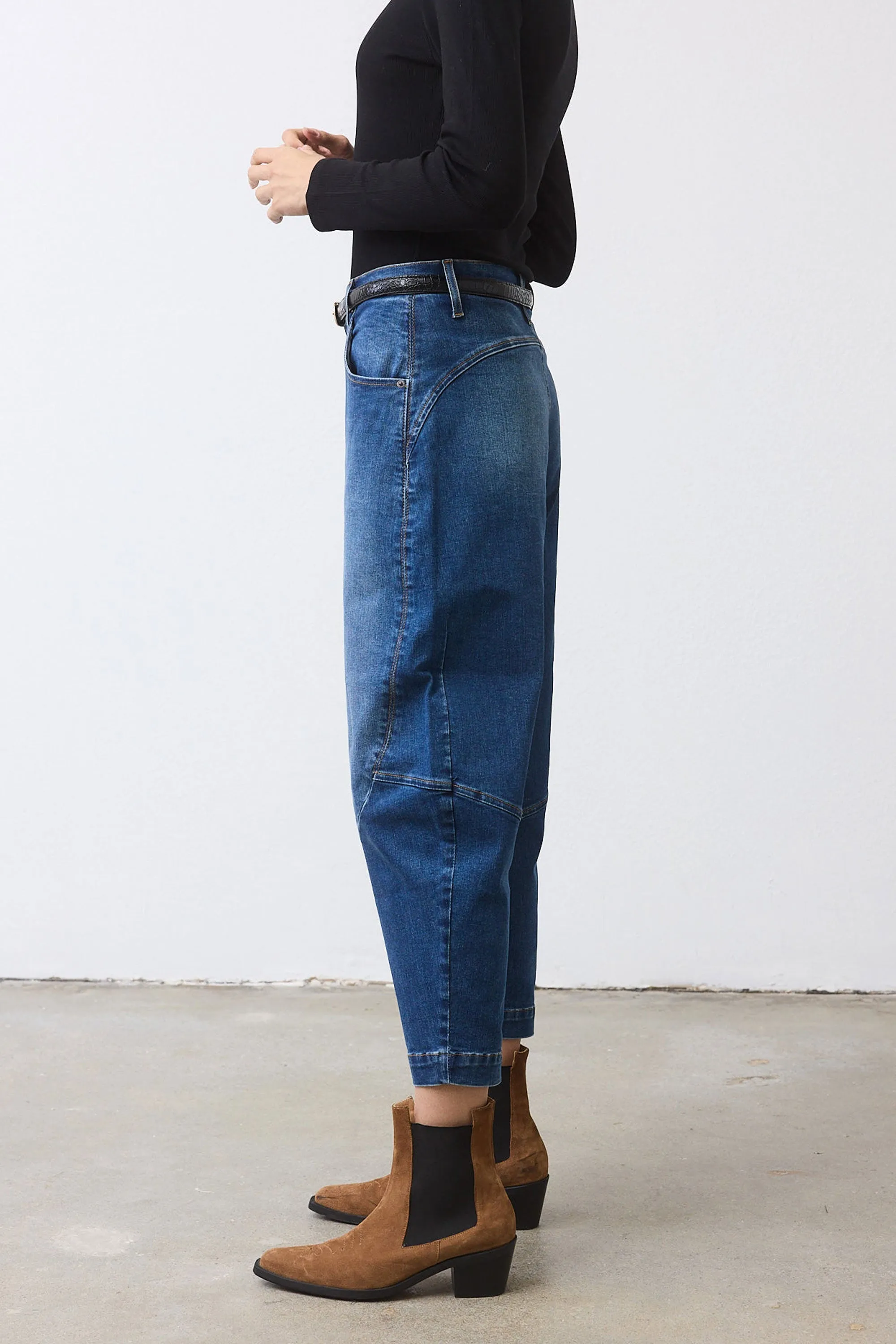 The Denim Wide-ish Pants