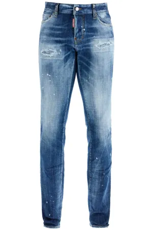 Vintage Effect Denim Jeans