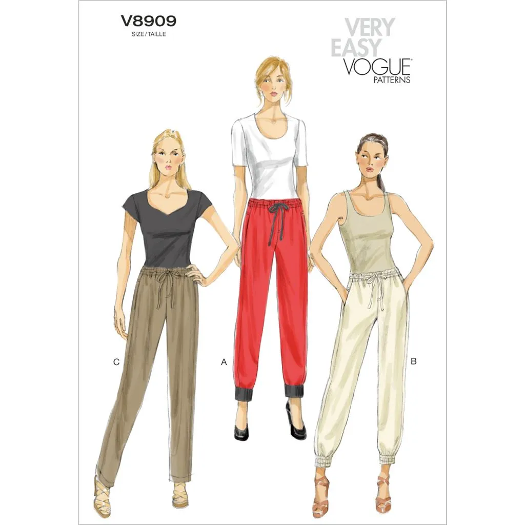 Vogue Pattern V8909 Misses' Pants