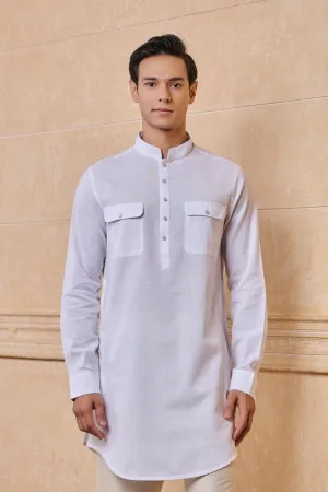 White Classic Single Kurta