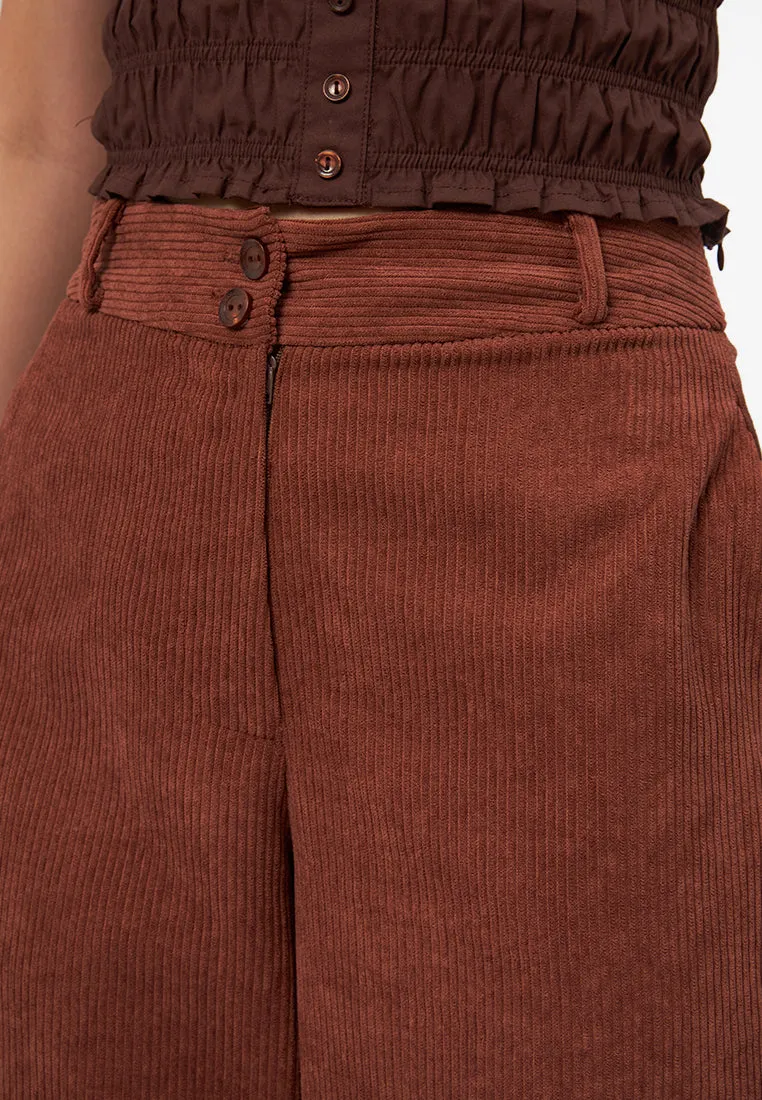 Wide Leg Corduroy Pants