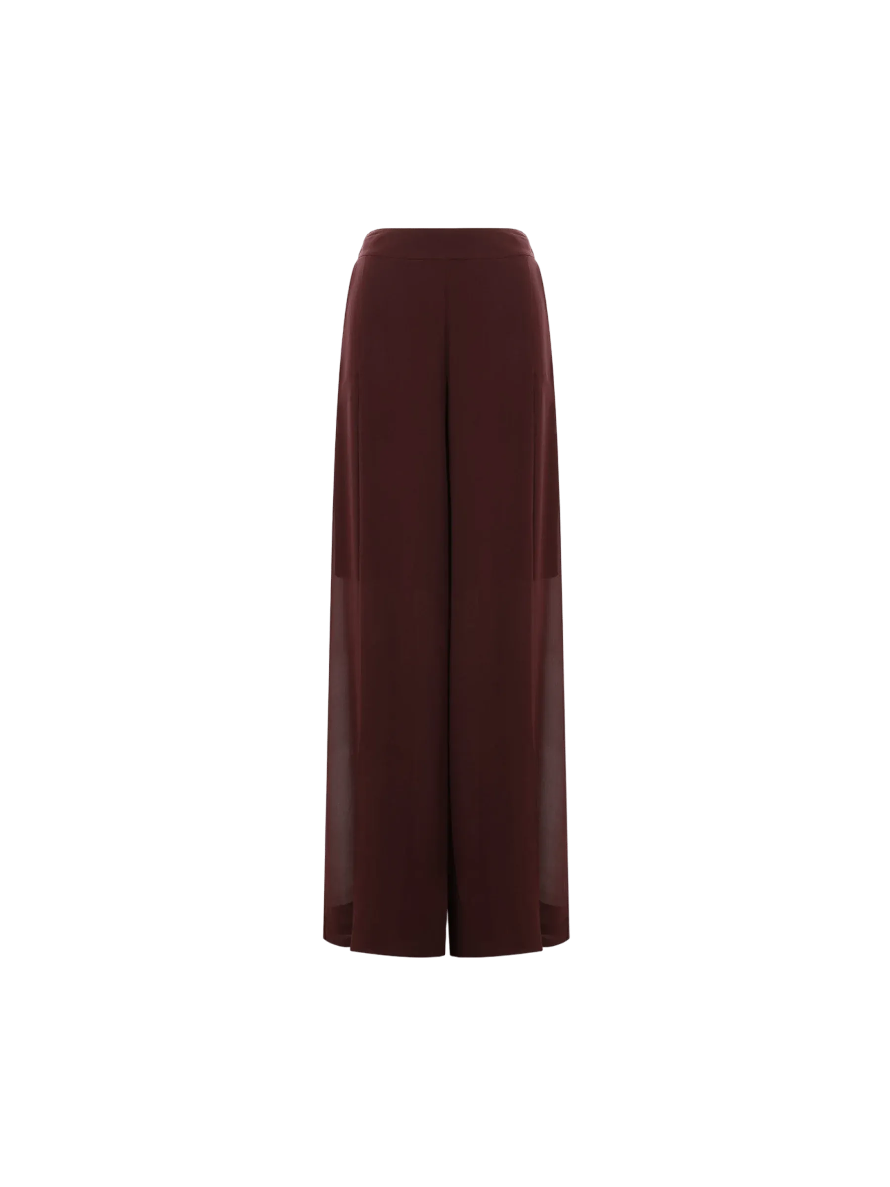 Wide-Leg Silk Trousers