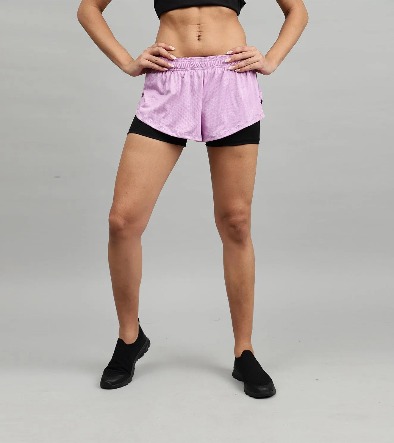 Women's Running & Yoga shorts with compression