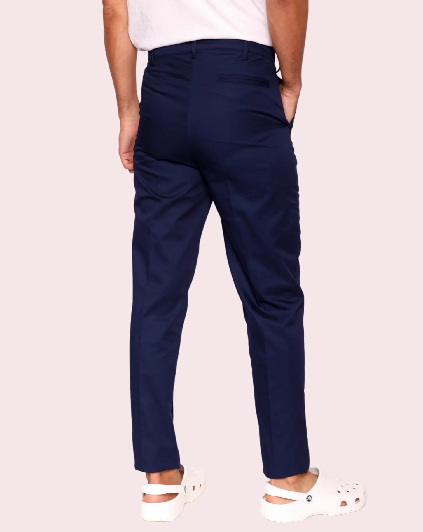 York Men's Navy Healthcare Trousers