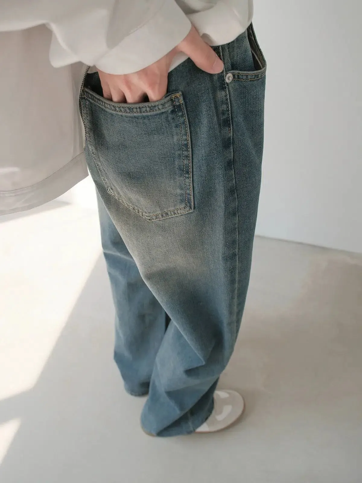 Zhou Drapey Bootcut Versatile Jeans